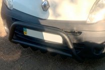 Renault Kangoo 2008–2020 Defensa Delantera WT002 Negra (Acero Inoxidable) foto 3