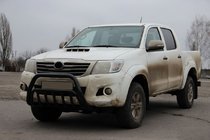 Toyota Hilux 2006-2015 Defensa Delantera WT002 Negra (Acero Inoxidable) foto 3