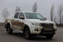 Toyota Hilux 2006-2015 Defensa Delantera WT002 Negra (Acero Inoxidable) foto 2