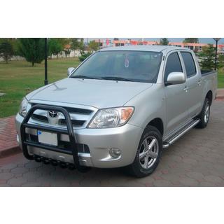 Defensa Delantera QT007 Negra (Acero Inoxidable) Toyota Hilux 2006-2015 foto 2