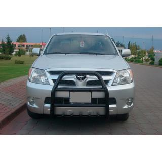 Defensa Delantera QT007 Negra (Acero Inoxidable) Toyota Hilux 2006-2015 foto 1
