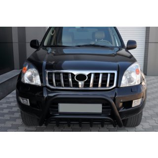 Defensa delantera baja WT002 Negra (Acero inoxidable) Toyota Land Cruiser Prado 120 2002-2009 foto 1