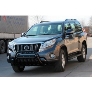 Defensa Delantera WT002 Negra (Acero Inoxidable) Toyota Land Cruiser Prado 150 2009-2023 foto 3