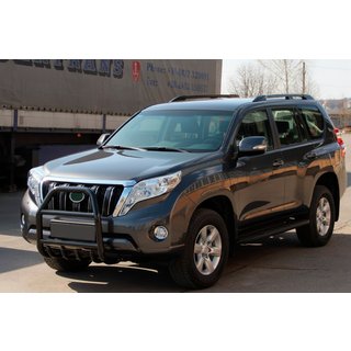 Defensa Delantera QT007 Negra (Acero Inoxidable) Toyota Land Cruiser Prado 150 2009-2023 foto 2