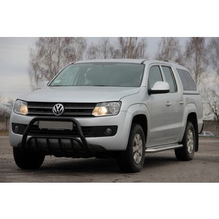 Defensa Delantera WT002 Negra (Acero Inoxidable) Volkswagen Amarok 2010-2022 foto 1