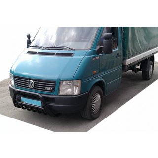 Defensa Delantera WT002 Negra (Acero Inoxidable) Volkswagen LT 1995-2006 foto 2
