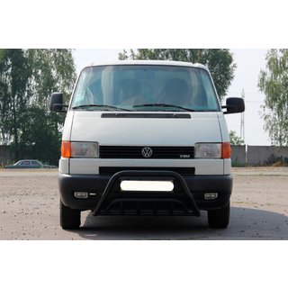 Defensa Delantera WT002 60mm Negra (Acero Inoxidable) Volkswagen T4 Transporter 1990-2003 foto 3