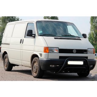 Defensa Delantera WT002 60mm Negra (Acero Inoxidable) Volkswagen T4 Transporter 1990-2003 foto 2