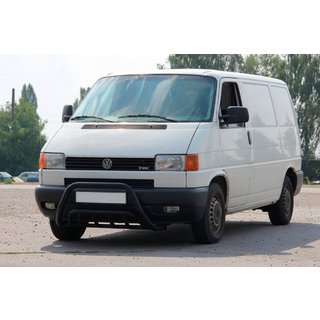 Defensa Delantera WT002 Negra (Acero Inoxidable) Volkswagen T4 Caravelle/Multivan 1990–2003 foto 2