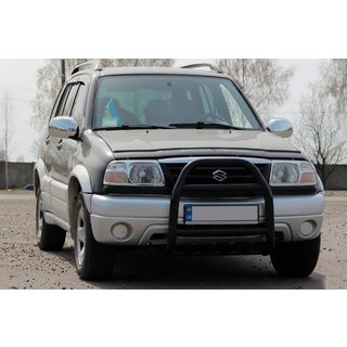 Defensa Delantera QT007 Negra (Acero Inoxidable) foto 2