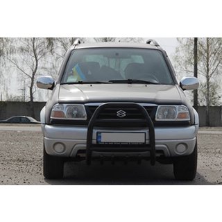 Defensa Delantera QT007 Negra (Acero Inoxidable) foto 3