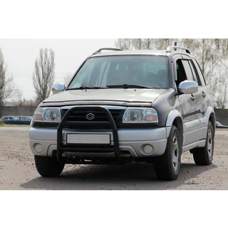Defensa Delantera QT007 Negra (Acero Inoxidable) foto 1