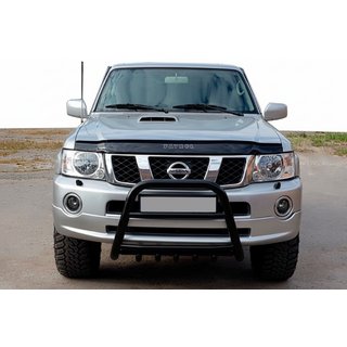 Defensa Delantera QT007 Negra (Acero Inoxidable) foto 1