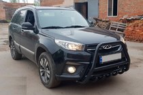 Chery Tiggo 3 2005- Defensa Delantera WT009 Negra (Acero Inoxidable) foto 2