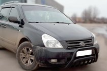 Kia Carnival 2002-2013 Defensa Delantera WT002 Negra (2006-2013, Acero Inoxidable) foto 2