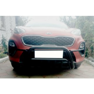 Defensa Delantera WT002 Negra (Acero Inoxidable) Kia Sportage 2015-2021