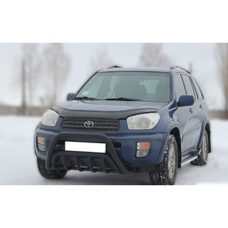 Defensa Delantera WT002 Negra (Acero Inoxidable) Toyota Rav 4 2001-2005 foto 2