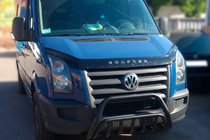 Volkswagen Crafter 2006-2016 Defensa Delantera WT002 Negra (Acero Inoxidable) foto 1