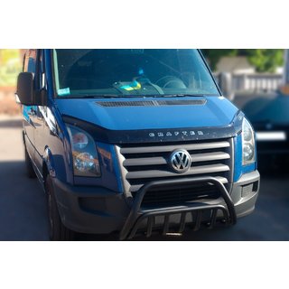 Defensa Delantera WT002 Negra (Acero Inoxidable) Volkswagen Crafter 2006-2016 foto 1