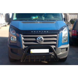 Defensa Delantera WT002 Negra (Acero Inoxidable) Volkswagen Crafter 2006-2016 foto 2