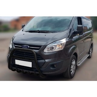Defensa Delantera WT006 F1-56 Negra (Acero Inoxidable) Ford Custom 2013-2022