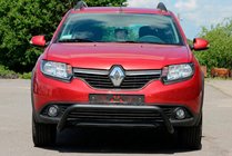 Renault Sandero 2013-2022 Defensa Delantera WT007 Negra (Acero Inoxidable) foto 1