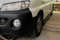Hyundai H200, H1, Starex 1998-2007 Barras Laterales BB002 Negro (2 uds, Acero Inoxidable) foto 3