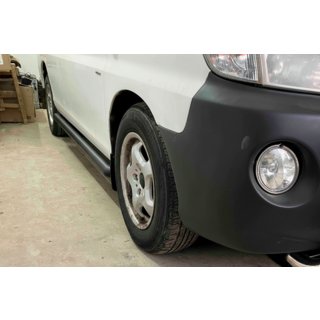 Barras Laterales BB002 Negro (2 uds, Acero Inoxidable) Hyundai H200, H1, Starex 1998-2007 foto 1
