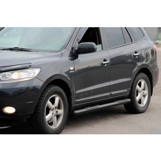 Barras Laterales B3 Black (2 uds, acero inoxidable) Hyundai Santa Fe 2 2006-2012 foto 1