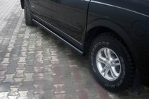 SsangYong Action 2005-2018 Barras Laterales Black (2 uds, acero inoxidable) foto 1