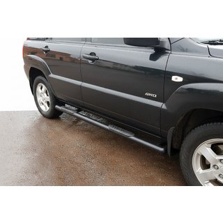 Barras Laterales Black (2 uds, Acero Inoxidable) Kia Sportage 2004-2010 foto 1