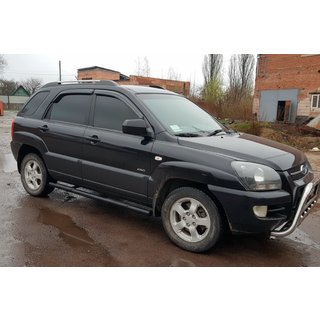 Barras Laterales Black (2 uds, Acero Inoxidable) Kia Sportage 2004-2010 foto 3