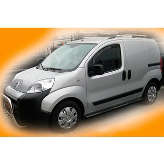 Barras Laterales Ø70 Negras (2 uds, Acero Inoxidable) Fiat Fiorino/Qubo 2008-2024 foto 2