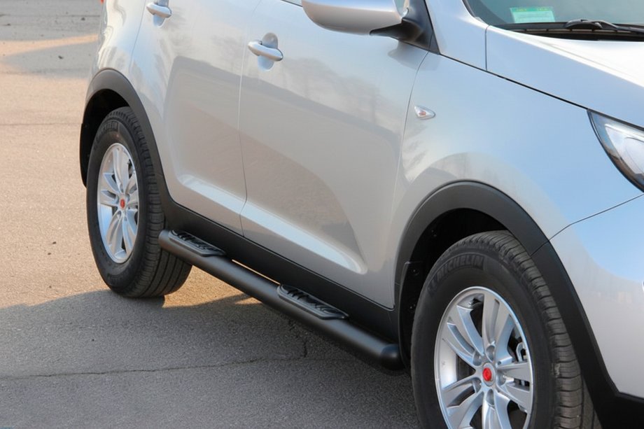 Kia Sportage 2010-2015 Barras Laterales Black (2 uds, Acero Inoxidable) Foto 4