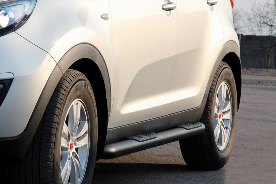 Kia Sportage 2010-2015 Barras Laterales Black (2 uds, Acero Inoxidable) Foto 1