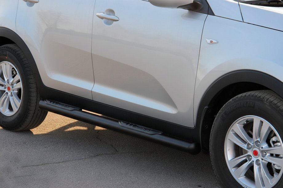 Kia Sportage 2010-2015 Barras Laterales Black (2 uds, Acero Inoxidable) Foto 2