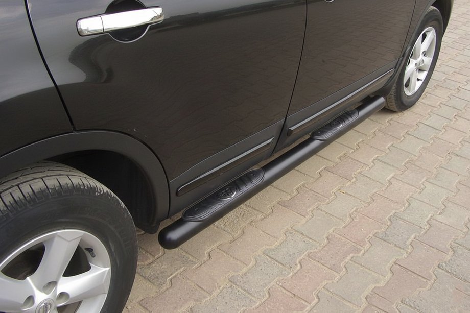 Nissan Qashqai 2007-2010 Barras Laterales Black (2 uds, Acero Inoxidable) Foto 5
