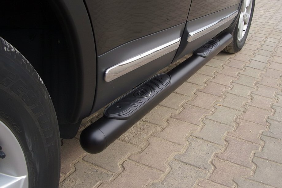 Nissan Qashqai 2010-2014 Barras Laterales Black (2 uds, Acero Inoxidable) Image