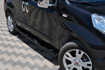 Peugeot Bipper 2008-2017 Barras Laterales Black (2 uds, acero inoxidable) foto 3
