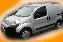Peugeot Bipper 2008-2017 Barras Laterales Black (2 uds, acero inoxidable) foto 1