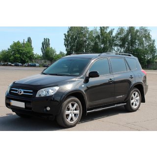Barras laterales para base estándar Black (2 uds, acero inoxidable) Toyota Rav 4 2006-2013 foto 3