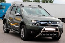 Renault Duster 2008–2017 Barras laterales con insertos Black (2 uds., acero inoxidable) foto 5