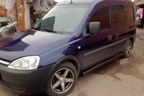 Opel Combo 2002–2012 Barras Laterales Black (2 uds, Acero Inoxidable) foto 1