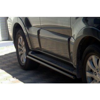 Barras Laterales Black (2 uds, Acero Inoxidable) Mitsubishi Pajero Wagon IV 2006-2021 foto 2