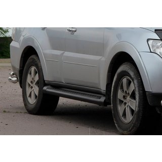 Barras Laterales Black (2 uds, Acero Inoxidable) Mitsubishi Pajero Wagon IV 2006-2021 foto 4
