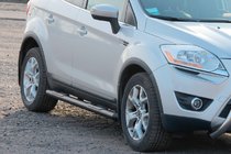 Ford Kuga 2008-2013 Tubos Laterales Rectos Black (2 uds, Acero Inoxidable) foto 2