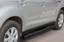 Mitsubishi ASX 2010-2023 Barras Laterales BB002 Negro (2 uds, Acero Inoxidable) foto 4