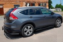 Honda CRV 2012-2016 Barras Laterales BB002 Negro (2 uds, Acero Inoxidable) foto 4