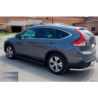 Barras Laterales BB002 Negro (2 uds, Acero Inoxidable) Honda CRV 2012-2016 foto 3