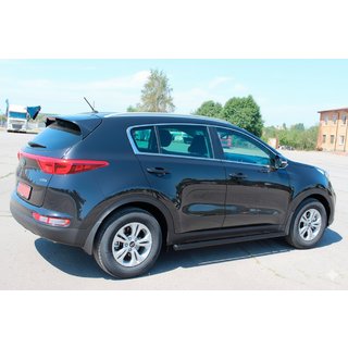 Barras Laterales BB001 Negro (2 uds, Acero Inoxidable) Kia Sportage 2015-2021 foto 3